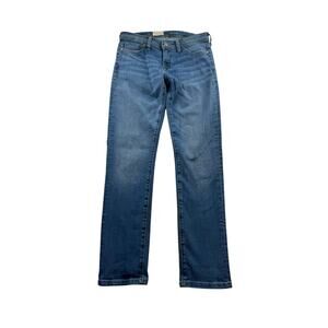 Anthropologie Pilcro Slim Boyfriend Jeans 25 Medium Wash Classic Mid Rise Casual